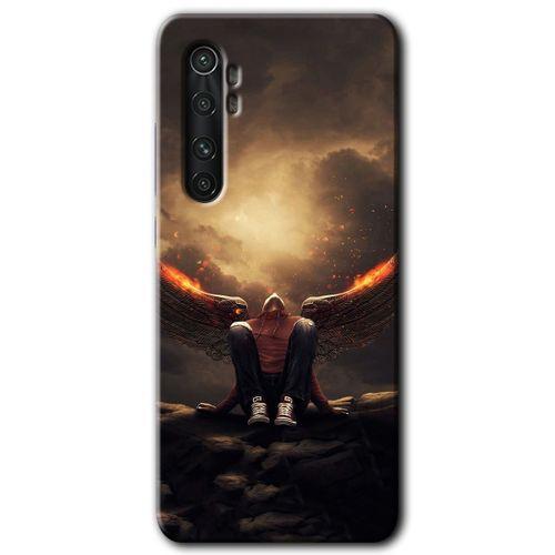 Xiaomi Mi Note 10 Lite HD Baskılı Kılıf + 9D Tam Ekran Koruyucu - Wings of Power