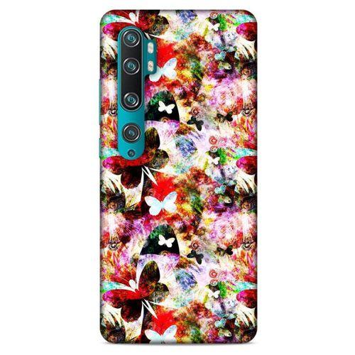 Xiaomi Mi Note 10 Kılıf Kelebek Etkisi (16) Kalın Kılıf Yeşil Mavi