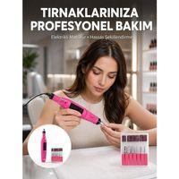 Elektrikli Profesyonel Manikür Pedikür Seti Değiştirilebilir Başlık Seçeneği Yeni Nesil