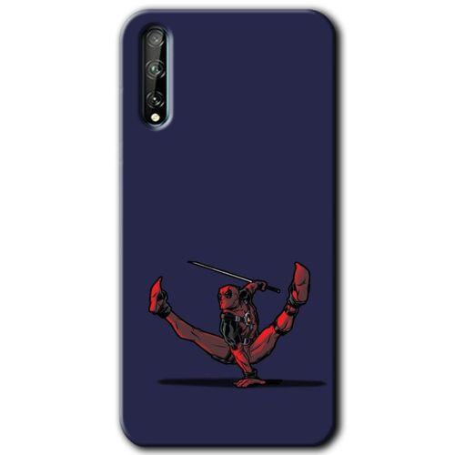 MRCİLETİSİM Huawei Y8P Kılıf Kapak - DeadPool 3 +Hayalet Ekran Yandan Gözükmez