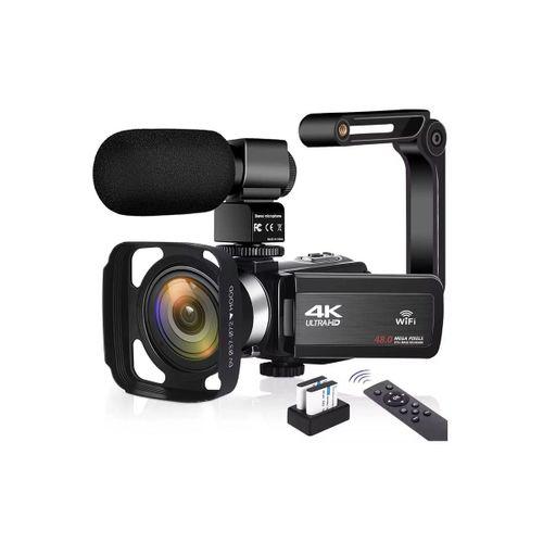 4k Vlog Dijital Video Kamera Wifi 48mp 16x Kaydedici Fotoğrafçılık 3.0’’ıps Dokunmatik Ekran Mikrofon Çift Batarya