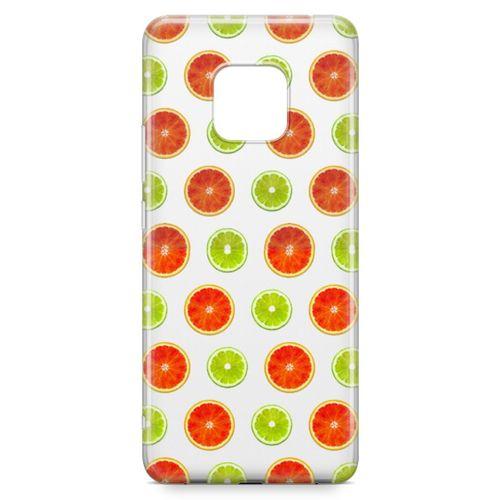 Huawei Mate 20 Pro Kılıf Lime Portakal Arka Kapak Koruma Desenli Full Koruyucu