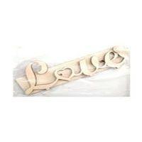 Boyanabilir Ahşap Obje Love Ayaklı - 2 adet