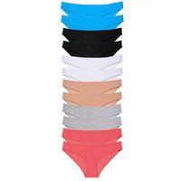 12 Adet Eko Set Likralı Kadın Slip Külot Çok Renkli 6