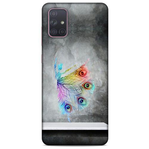 Samsung Galaxy A71 Kılıf Desenli Özel Seri Tüyler (38) Neo Hybrid Kılıf