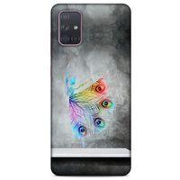 Samsung Galaxy A71 Kılıf Desenli Özel Seri Tüyler (38) Neo Hybrid Kılıf
