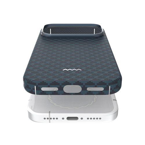 Apple iPhone 17 Pro Max Kılıf M-safe Şarj Özellikli Raptic Aramid Skin Origin Serisi Karbon Kapak