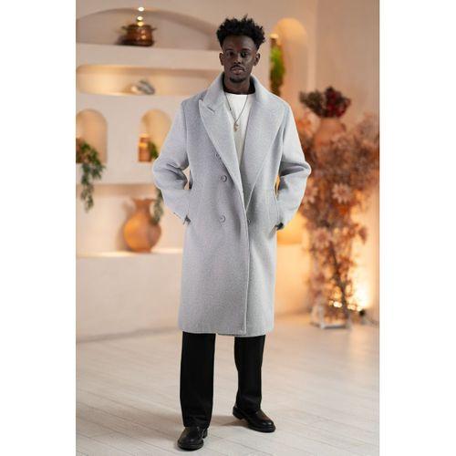 İtalyan Geniş Yaka Oversize (Bol Kesim) Salaş Uzun Kaban