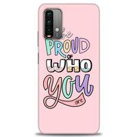 Xiaomi Redmi Note 9 4G Kılıf HD Baskılı Kılıf - Who You + Tam Ekran Koruyucu