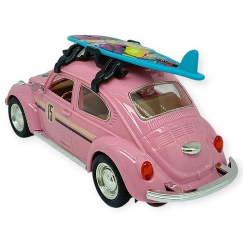 Tatil Serisi - Sesli Işıklı Vosvos Araba 18 cm - Pembe