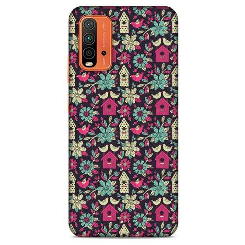 Lopard Xiaomi Redmi 9T Uyumlu Kılıf Botanix (66) Kalın Kılıf