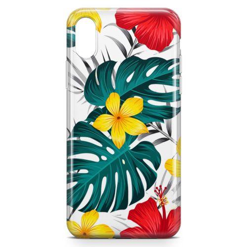 Apple iPhone XS Kılıf Marmaris Çiçekleri Arka Kapak Koruma Desenli Full Koruyucu