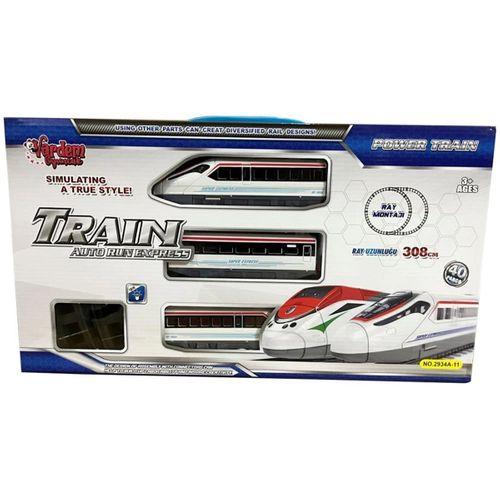 LE-2934A-11 40PCS ISIKLI 308CM HIZLI TREN SET-VRD