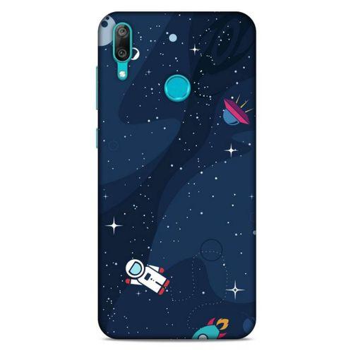 Huawei Y7 Prime 2019 Uyumlu Kılıf Mavi Delisi (23) Ultra Koruma Kılıfı Nasa