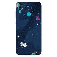 Huawei Y7 Prime 2019 Uyumlu Kılıf Mavi Delisi (23) Ultra Koruma Kılıfı Nasa