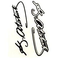 Dekoratif Etiket Sticker K.Atatürk İmzası 80X120Mm Dl-021 - 4 adet