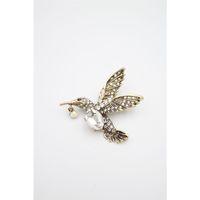 Kuş Broş - Altın