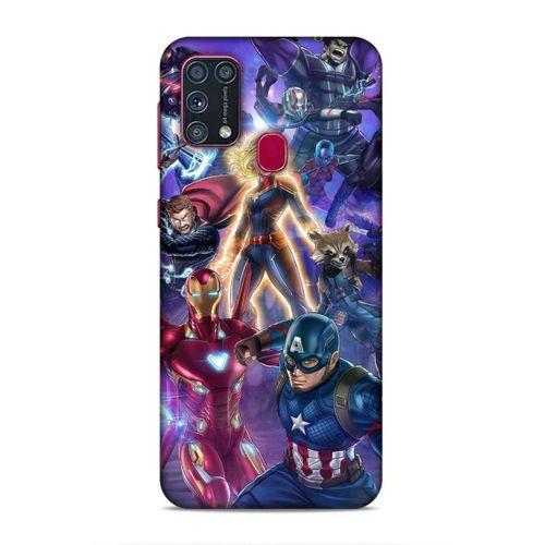 Samsung Galaxy M31 Uyumlu Kılıf BMovie (37) Silicone Cover Kaptan Amerika
