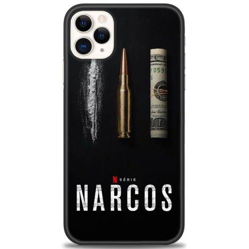 iPhone 11 Pro Max Kılıf HD Baskılı Kılıf - Narcos + Tam Ekran Koruyucu