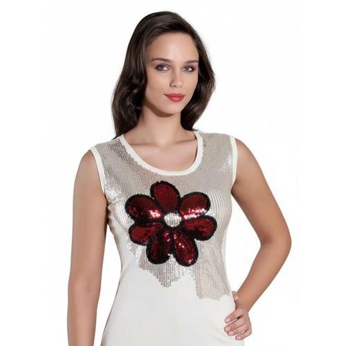 Şahinler Bayan Simli Sıfır Kol Atlet B388