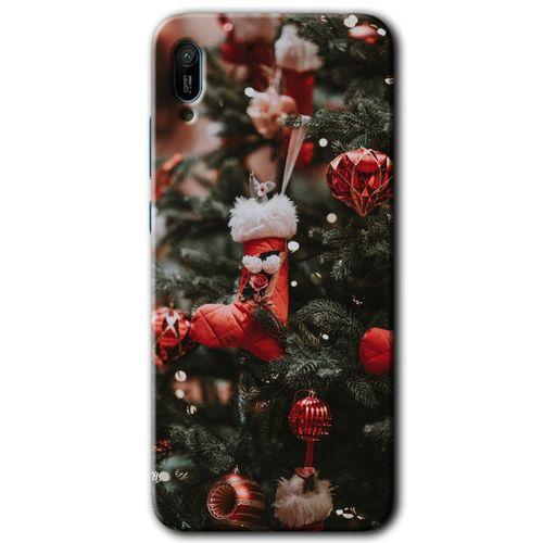 Huawei Y6 2019 Kılıf Baskılı Kapak - Happy New Year + 5D Tam Kaplayan Cam