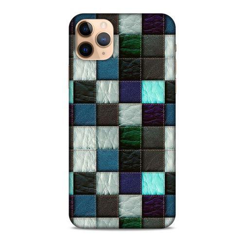 Apple Iphone 11 Pro Kılıf Patchwork (46) Core Armor Kılıf Gri Cam Göbeği