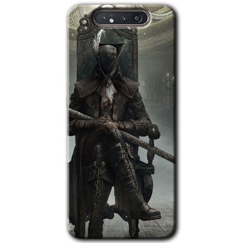 Samsung Galaxy A80 HD Baskılı Kılıf + 9D Tam Ekran Koruyucu - Bloodborne Hunters
