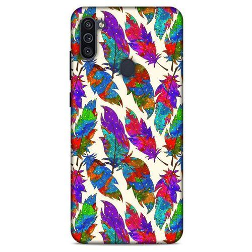 Samsung Galaxy M11 Kılıf Desenli Özel Seri Tüyler (34) Slim Armor Kılıf