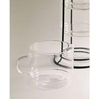 Standlı Borosilikat 4'lü Fincan Seti