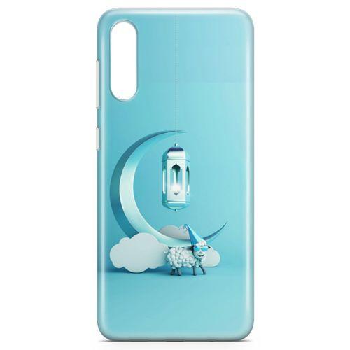 Samsung Galaxy A70s Kılıf Masa Lambası Mavi Arka Kapak Koruma Desenli Full Koruyucu