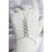 Pirinç Gümüş Renk Zirkon Taşlı Sıralı Halka Model Kadın Şahmeran