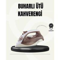 Buharlı Ütü 2200w Seramik Taban 300 Ml Kahverengi Dikey Ütüleme