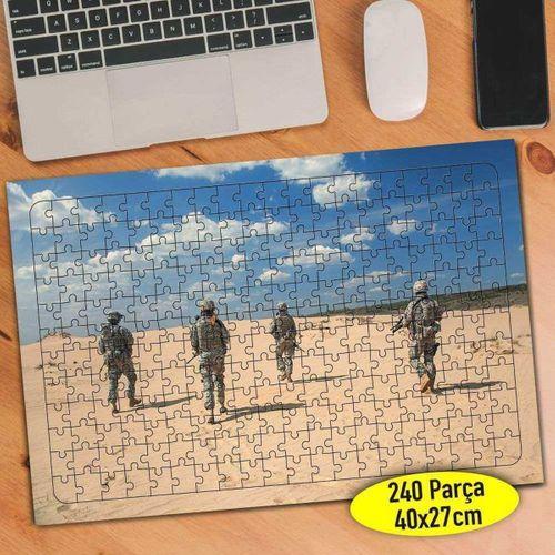 Arazide Askeri Ordu 240 Parça Puzzle Yapboz Tablo-84890403