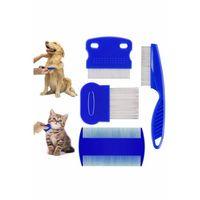 4'lü Bit Evcil Hayvan Tarak Seti Kedi Köpek Bit Tarak Seti Pire Tarağı