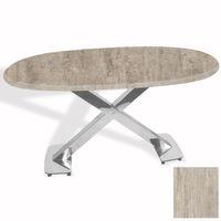 Dockers İks Masa Kromnikel Oval (94x146 - Werzalit, Allzalit yada Wermodin Tabla) - Monaco