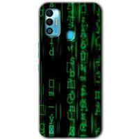 Tecno Spark 7T Kılıf HD Desen Baskılı Arka Kapak - Matrix + Kırılmaz Cam