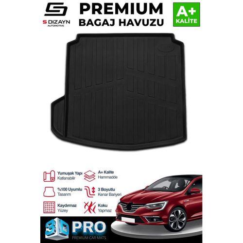 S-Dizayn Renault Megane 4 3D Pro Bagaj Havuzu Sol Kulaklı 2016 Üzeri A+ Kalite