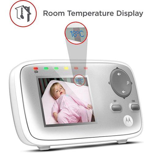 Motorola Baby MBP 482 - Video Bebek Monitörü - Yakınlaştırmalı bebek gözetleme kamerası - 2,4"