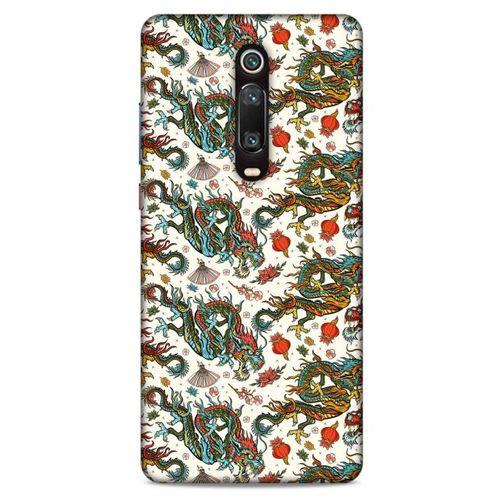 Xiaomi Mi 9T Kılıf Dragons (20) Koruyucu Kılıf Ejderha Japon