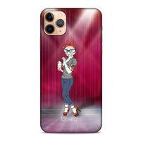 Apple Iphone 11 Pro Kılıf FunnyMaX (50) Shockproof Kılıf Koyu Pembe Kedi