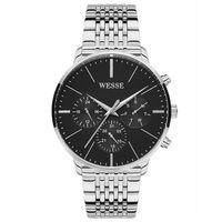 Wesse WWG401103SSA Quartz Çelik Gri Siyah Kadran 42 mm Erkek Kol Saati