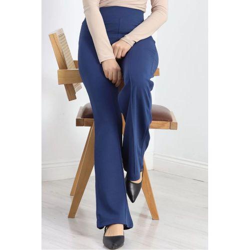 pilelistore Çımalı Krep Pantolon İndigo