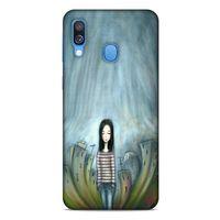 Samsung Galaxy A40 Kılıf Depresyon (22) Tam Koruma Kılıfı Fuşya Bordo