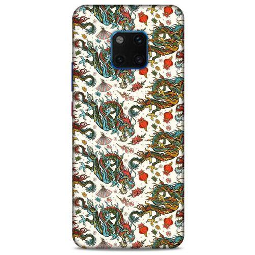 Huawei Mate 20 Pro Kılıf Dragons (20) Koruyucu Kılıf Ejderha Japon