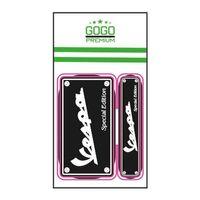 VESPA Vespa Wespa Kare 2 Li Sıyah Damla Stıcker