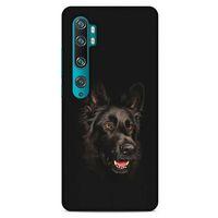Xiaomi Mi Note 10 Pro Kılıf Almanya (33) Hybrid Kılıf Black German Shepherd