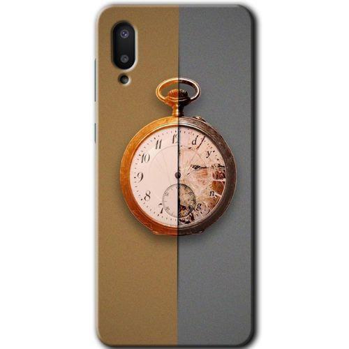 MRCİLETİSİM Samsung Galaxy A02 Kılıf Baskılı Kapak - Clocks Artwork + 5D Tam Kaplayan Cam