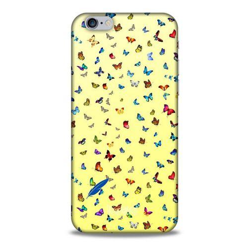 Apple Iphone 6S Kılıf Kelebek Etkisi (14) Lansman Kılıf Kırmızı Krem