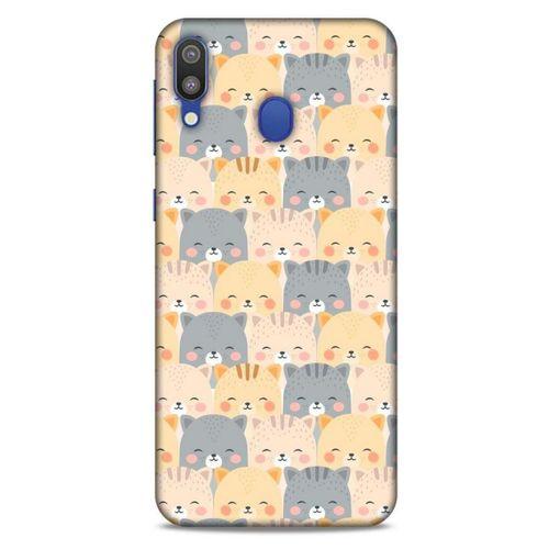 Lopard Samsung Galaxy M20 Uyumlu Kılıf Kediler (23) Ultra Koruma Kılıfı Gülen Kedi