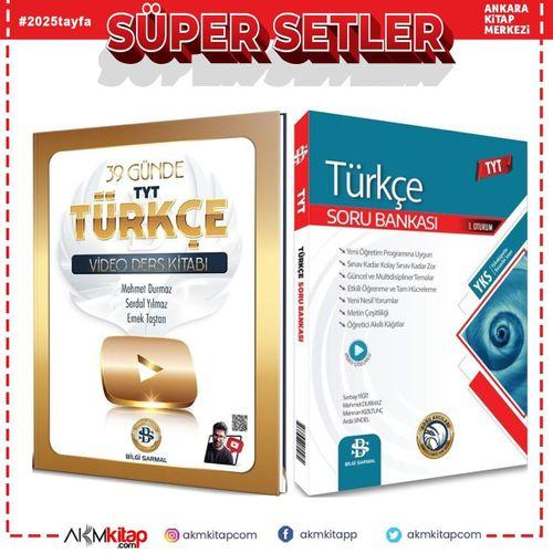 Bilgi Sarmal TYT Türkçe 39 Günde Video Ders Kitabı ve Soru Bankası Seti 2 Kitap